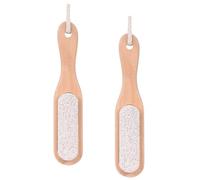 Angoily Lot de 2 Pierres Ponces Blanches Nettoyage Soin des Ongles Brosse Manucure Spa Seule Face Outil de Pédicure pour Éliminer Poussière et Résidus Après Limage