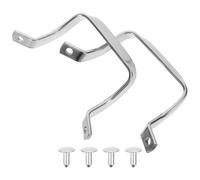 Angoily Lot de 2 Poignées Latérales en Acier Inoxydable Grandes pour Casseroles et Poêles Poignées de Rechange Pratiques Compatibles Marmites et Woks Accessoires la Cuisine Solide