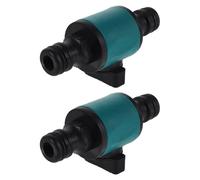 Angoily Lot de 2 Raccords de Tuyau d'eau Verts avec Vanne D'étranglement Réglable, Connecteurs Rapides Femelles pour Irrigation Jardin et Réparation Flexible des Tuyaux