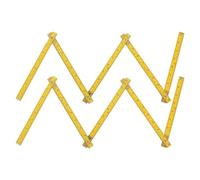 Angoily Lot De 2 Règles Pliantes En Bois Graduations En Pouces Et En Millimètres Outil De Mesure Idéal Pour Les Menuisiers Ruban À Mesurer Pour Le Travail Du Bois En Classe Règle À