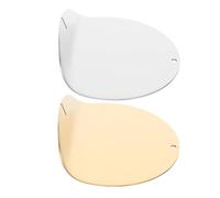 Angoily Lot de 2 Repose-Cuillères en Acier Inoxydable Porte-Cuillère Compact Résistant à L’Usure Accessoire Cuisine pour Usage Quotidien Support Métallique Petit Format Couleur Naturel