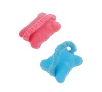 Angoily Lot de 2 Repose-Poignets Multifonctions pour Souris Support de Poignet en Tissu Laine de Cristal Ultra-Doux Rembourrage Coton PP Taille Compacte Couleurs Couleur Aléatoire