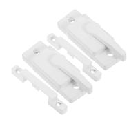 Angoily Lot de 2 sets de Verrous à Came Blancs pour Fenêtres Coulissantes Serrure de Sécurité en Alliage de Zinc Compatible Portes et Fenêtres Anciennes Installation Facile Protection