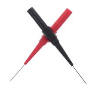 Angoily Lot de 2 Sondes à Aiguille pour Testeur Multimètre, Pointes Perforantes Haute Précision Rouge et Noire, Cordons Isolés Résistants Haute Température pour Diagnostic Circuit