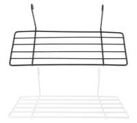 Angoily Lot de 2 Supports Métalliques Noirs et Blancs pour Perchoirs de Calopsittes Plateformes Plates Stables pour Cage à Oiseaux Accessoires pour Petits Perroquets et Perruches en Cage