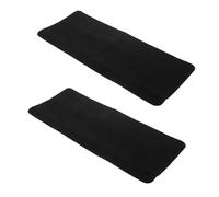 Angoily Lot de 2 Tapis Escalier Antidérapants Autocollants en Polyester Noir, Forme Rectangulaire, Installation sans Colle, pour Marches Intérieures et Extérieures