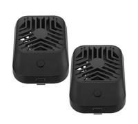 Angoily Lot de 2 Ventilateurs de Refroidissement pour Téléphone Portable Clip Arrière Noir Dissipateur Thermique Rapide à Alimentation USB Refroidisseur Portable pour Gaming et Voyages