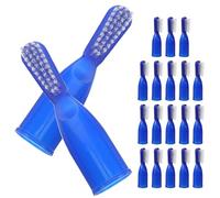 Angoily Lot de 20 Brosses à Dents Mini pour Pénitentiaires Manche Confortable et Tête Large en Pp, Faciles à Nettoyer, pour Lieux de Détention