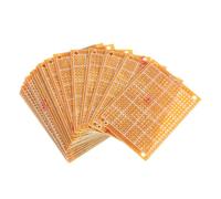 Angoily Lot de 20 Cartes Soudables en Bakélite 5x7 Cm pour Circuits Imprimés DIY, Projet Électronique Polyvalent, Planche D'expérimentation Compacte et Robuste, Adaptée Amateurs