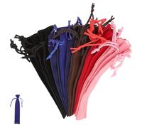 Angoily Lot de 20 Étuis à Stylos en Flanelle Pochette à Cordon de Serrage Paquet de Rangement Pratique Protection pour Papeterie pour École et Bureau