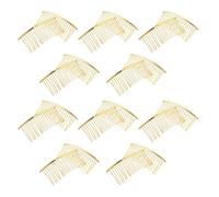 Angoily Lot de 20 Peignes à Cheveux Dorés 20 Dents en Fer Torsadé Accessoires de Coiffure pour Mariage Peignes Français Précis et Confortables pour Femmes et Jeunes Filles