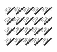 Angoily Lot de 20 Pinces à Griffes pour Perruques, Peigne Mini en Acier Ressort, Accessoires Coiffure pour Extensions et Fabrication