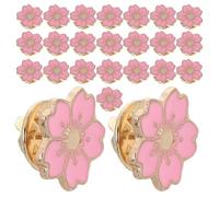 Angoily Lot de 24 Broches pour Vêtements Femme en Alliage Émail, Design Fleur de Cerisier Délicat, Léger et Fixation Sécurisée, Style Décontracté Présent