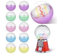 Angoily Lot de 25 capsules rondes en plastique de couleur macaron pour fournitures de bricolage, fournitures artisanales, surprise de fête
