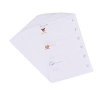 Angoily Lot de 3 Feuilles de Recharge A7 Perforées à 6 Anneaux Papier Lisse pour Carnet à Feuilles Mobiles Recharge de Papier A7 pour Prise de Notes Journalisation et Usage Scolaire ou