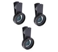 Angoily Lot De 3 Lentilles Macro Haute Définition X15 pour Téléphone Optique Externe Robuste en Aluminium Et Acier