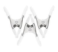 Angoily Lot De 3 Pinces À Ressort Robustes En Chrome Nickelé Pince D3 Serrage Blanche Pour Support De Fond Clips D'ArrièRe-Plan Et Serre-Joints Pour Photographie Et DéCoration IntéRieure Robustes