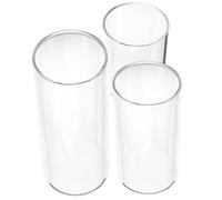 Angoily Lot De 3 Vases Cylindriques en Verre Vases Cylindriques en Verre Transparent pour Centres De Table Bougeoirs Ouragan en pour Bougies Piliers Vase Flottant pour Décoration De