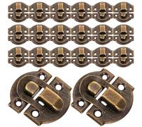 Angoily Lot de 30 Loquets Anciens en Fer pour Boîte en Bois, Style Vintage, Finition Soignée, Prolongeant la Durée de Vie du Meuble, pour Maison de Poupée ou Container