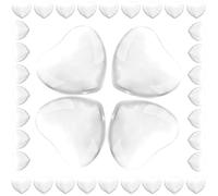 Angoily Lot de 30 Perles en Verre Transparent Cœur pour Vernis à Ongles Nuancier D’Ongles Professionnel Présentoir de Faux Ongles pour Salon et Pratique du Nail Art