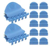 Angoily Lot de 30 Pinces à Cheveux Professionnelles Petites en Papier Aluminium Bleu pour Coiffure Fixation des Racines Volume des Cheveux Accessoires pour Salon de Beauté et Usage