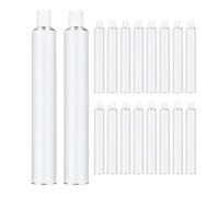 Angoily Lot de 30 tubes de peinture vides en aluminium de 20 ml - Contenants rechargeables pour fournitures artistiques, pour aquarelle, gouache, huile ou acrylique, pour artistes et loisirs