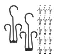 Angoily Lot de 36 Porte-Chaussures en Plastique Noir Séchoir à Chaussures Gain de Place Double Crochet Cintres à Chaussures pour Placard et Présentoir Commercial pour Boutique et Maison