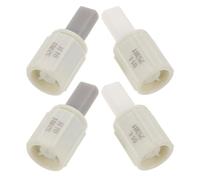 Angoily Lot de 4 Amortisseurs de Siège de Wc à Fermeture Amortie Connecteurs en Plastique Robustes Charnières Gauche et Droite Universelles pour Remplacement Silencieux et Confortable