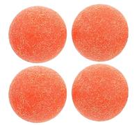 Angoily Lot de 4 Balles de Foot Orange 36 Mm en Plastique Mat, Accessoires de Remplacement pour Table de Football de Table, Adaptées aux Compétitions et Salle de Jeux