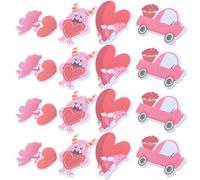 Angoily Lot de 4 Blocs-notes Autocollants en Papier, 30 Pages, Design Cœur Saint-valentin, Mémo Multifonctions pour Bureau et Maison, Adhésifs Puissants sans Traces, Accessoire Créatif