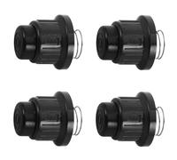 Angoily Lot de 4 Capuchons D’allumeur à Bouton-Poussoir pour Barbecue à Gaz et Foyer Extérieur, avec Ressort Intégré, Plastique et Fer Solide, Compatibles Piles AA, Pièces de