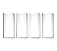 Angoily Lot de 4 gobelets à lait pour petit-déjeuner - Gourde en carton - Coupe à champagne - Verres à eau carrés - Lunettes japonaises - Jolis verres à thé - Martini - Enfant - Cocktail - Verre