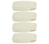 Angoily Lot de 4 Poids pour Cordon de Stores Enrouleurs Verticaux Poignée Carrée Ouverte en Pom, Accessoires de Lestage pour Rideaux et Voilages Légers, Utilisation Facile pour Maison