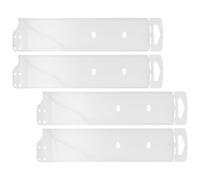 Angoily Lot de 4 Protège-lames Universels en Pp Blanc pour Couteaux Cuisine, Gaines de Protection Résistantes à L’usure Chocs, Accessoires Sécurisés pour Ustensiles Cuisine, Protection