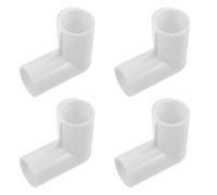 Angoily Lot de 4 Raccords Coudés à 3 Voies en Plastique Beige pour Parcs Bébé Connecteurs 120° pour Tubes 22 MM Pièces de Rechange pour Clôtures de Jeux Hexagonales Usage Intérieur et