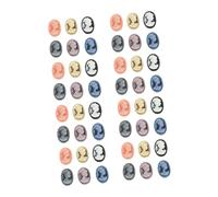 Angoily Lot De 48 Breloques En Représentant Des Avatars De Beauté Pour Femmes Pour Décoration De Camée Embellissements Artisanaux Breloques Mignonnes Strass Ornements