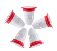 Angoily Lot de 5 Bouchons en Silicone Anti-Odeurs pour Siphon de Sol Valve Unidirectionnelle Joint Étanche sans Eau Protection Anti-Refoulement Cuisine Filtre Anti-Cheveux Adaptable