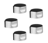 Angoily Lot De 5 Boutons De Commande De Brûleur Supérieur En Métal Amélioré Pour Cuisinière À Gaz Bouton De Commande De Cuisinière Marche/Arrêt Accessoire De Remplacement Pour Cuisine À