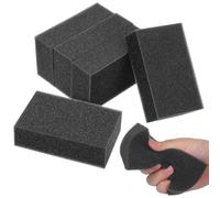 Angoily Lot de 5 Éponges de Nettoyage Noires pour Salon de Coiffure Brosse à Cou Douce et Petite pour Éliminer Cheveux Coupés Barbe et Poussières Accessoire Professionnel pour
