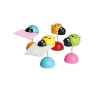 Angoily Lot de 5 Pinces Porte-Photos en Bois Forme de Scarabée, Décoration Bureau, Support Notes et Messages, Accessoire Rangement, Couleur Aléatoire, Maison et Bureau