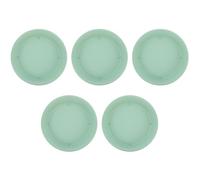 Angoily Lot de 5 Soucoupes pour Pots de Fleurs D’Intérieur en Résine PP Vert Prairie Plateau Récupérateur D’Eau Compatible Bonsaï Léger et Résistant aux Chocs pour Protection Sol et