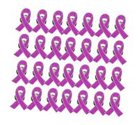 Angoily Lot De 50 Épingles À Revers En Ruban Émaillé - Épingles À Ruban Violet Pour La Sensibilisation Aux Dons De Pour La Santé Et Les Occasions Spéciales