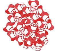 Angoily Lot de 50 Lunettes Anti-Picage pour Volaille Épaissies en Plastique Transparent Couvre-Bec Œil D’Oie Taille Moyenne Équipement Solide pour Élevage de Canards et Oies en Ferme