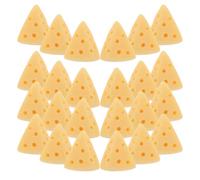 Angoily Lot de 50 Pièces de Faux Fromage Réaliste en Résine pour Loisirs Créatifs, Accessoires D'artisanat, Ornements Miniatures Décorations Table Dessert, Modèles de Fromage Soi-même