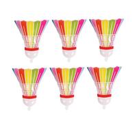 Angoily Lot de 6 Ballons de Fête de Badminton en Aluminium Petit Format Décorations Colorées pour Fête d'Anniversaire Thème du Sport Ballons Gonflables Réutilisables et Légers