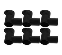 Angoily Lot de 6 Connecteurs Noirs pour Séchoirs à Linge en Plastique Haute Résistance Raccords Angle Droit 90° 76 X 67 CM Accessoires Universels pour Barres Simples et Doubles Usage