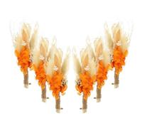 Angoily Lot de 6 Mini Bouquets de Fleurs Séchées Naturelles Décoration Mariage et Centre de Table Ornements Floraux Artisanaux pour Maison et Bricolage Petits Bouquets Décoratifs