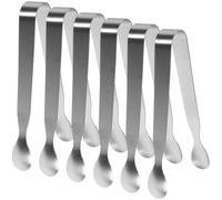 Angoily Lot de 6 Mini Pinces à Sucre en Acier Inoxydable 11 CM Petites Pinces de Service Polyvalentes pour Glaçons Morceaux de Sucre et Amuse-Gueules Cuisine Goûter et Fêtes