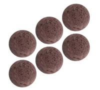 Angoily Lot de 6 Pierres de Lave Rouges 5 Cm pour Sauna Traditionnel, Diffuseur Naturel D'aromathérapie en Pierre Volcanique, Accessoires de Sauna pour Vapeur Sèche et Humide, Spa et