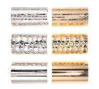 Angoily Lot de 6 Pinces à Cheveux en Alliage Métal Brossé Accessoires Décoratifs pour Queue de Cheval Maintien Antidérapant Style Vintage pour Usage Quotidien et Fêtes Petites